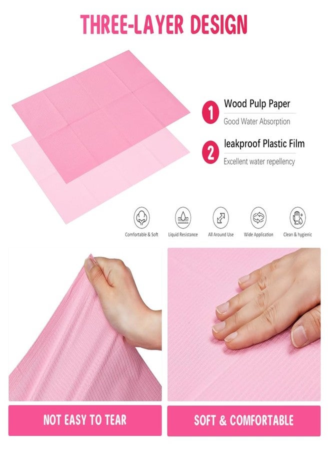 MAYCREATE® Disposable Nail Art Table Towels Mat, Reusable Tissue Waterproof Nail Tips Art Paper 12.7" x 17.9" Waterproof Clean Pads Foldable Nail Tips Art Table Cushion for Salons - Image 2