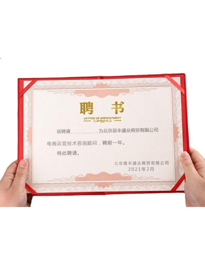 Elifo Customizable Certificate Cover With Inner Pages And Cover, 8K Size, 10-Pack, Includes 15 B4 Inner Pages - Image 3