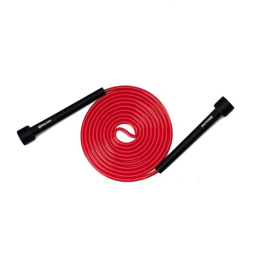 Solpro Aero Adjustable Jump Rope Skipping Rope for men, women, kids, boys, girls | Unisex, Tangle-Free, Durable, Ideal for fitness, cardio, agility & home workouts. (Black/Red) - Image 1