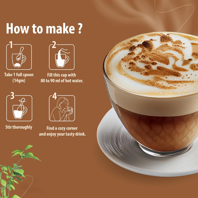 Desire Coffee Premix-Cappuccino Coffee Premix For Vending Machine, Coffee Powder Bag For Coffee Machine Or Manual Use-1 Kg Pack Serves 80 Cups-Just Add Hot Water & Enjoy - Image 4