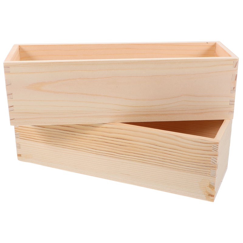 2pcs Wood Soap Mold Soap Mould Handmade Soap Making Molds Diy Craft Making Tool Handmade Soap Mold Box Diy Craft Making Tool - Image 1