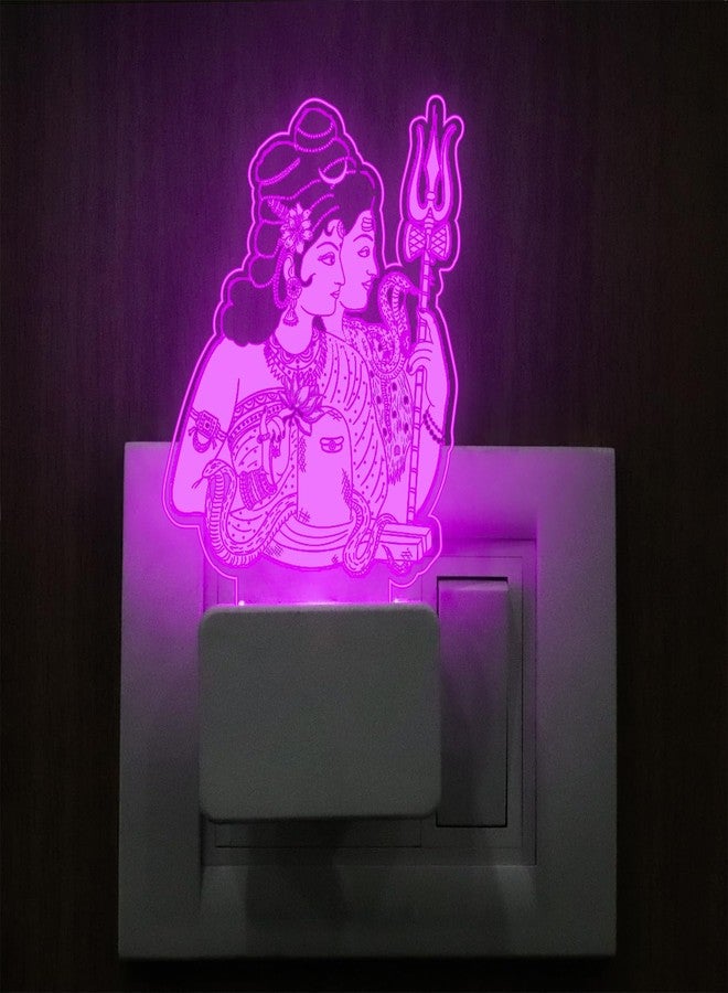 StarLaser 3D Illusion Lord Shiva Parvati Plug Night Lamp with 7 Color Changing Light for Home Decoration Lamp - Image 2