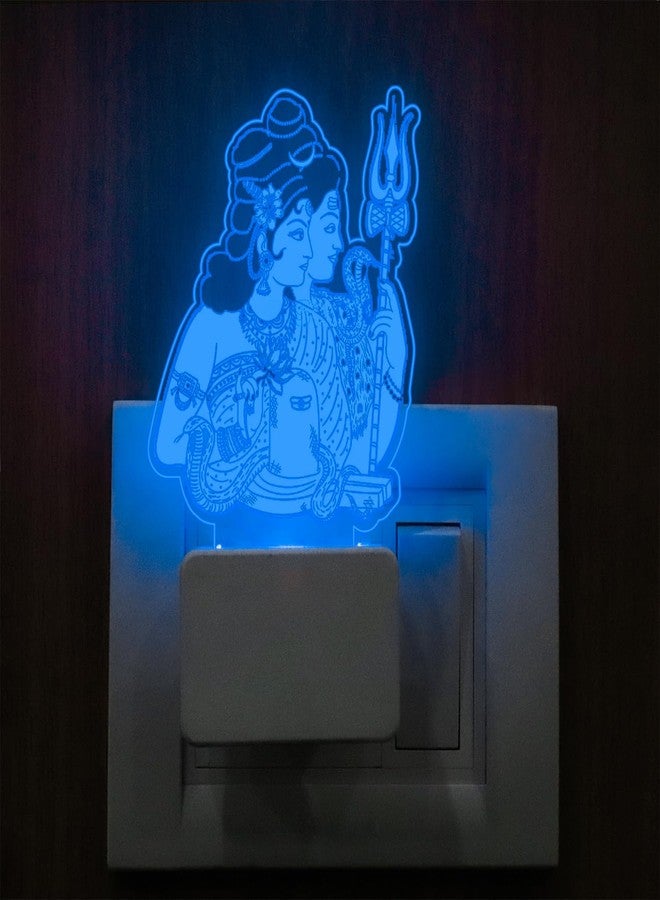 StarLaser 3D Illusion Lord Shiva Parvati Plug Night Lamp with 7 Color Changing Light for Home Decoration Lamp - Image 1