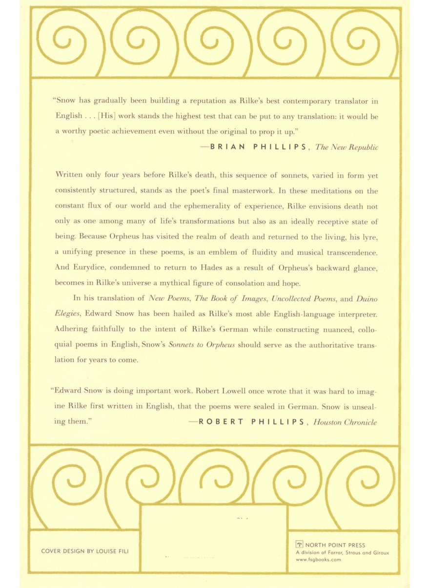 Sonnets to Orpheus