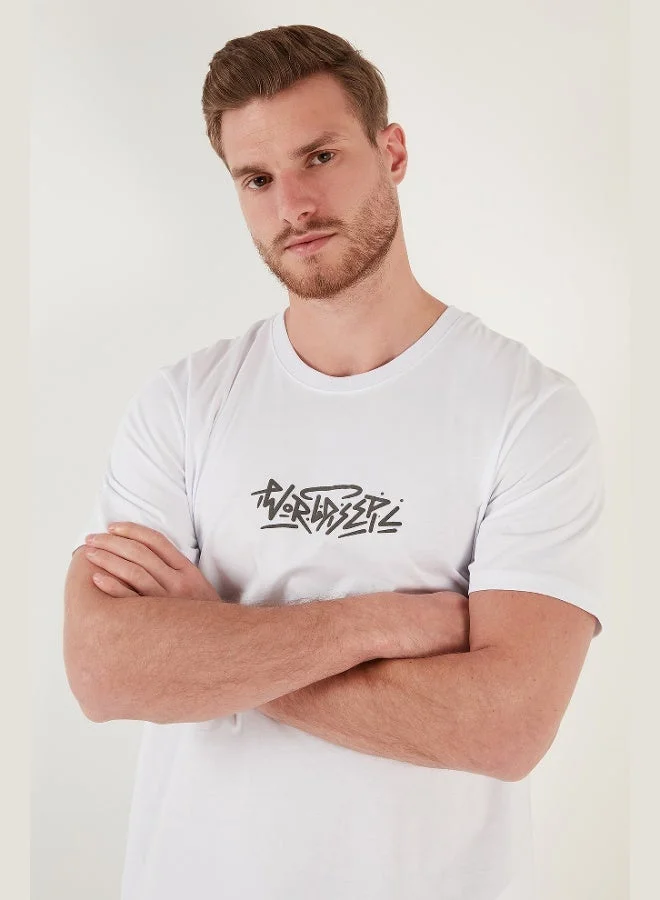 Buratti  Buratti 100% Cotton Relaxed Fit Crew Neck T Shirt Men's T SHIRT 5902603 for Men | Best Price UAE