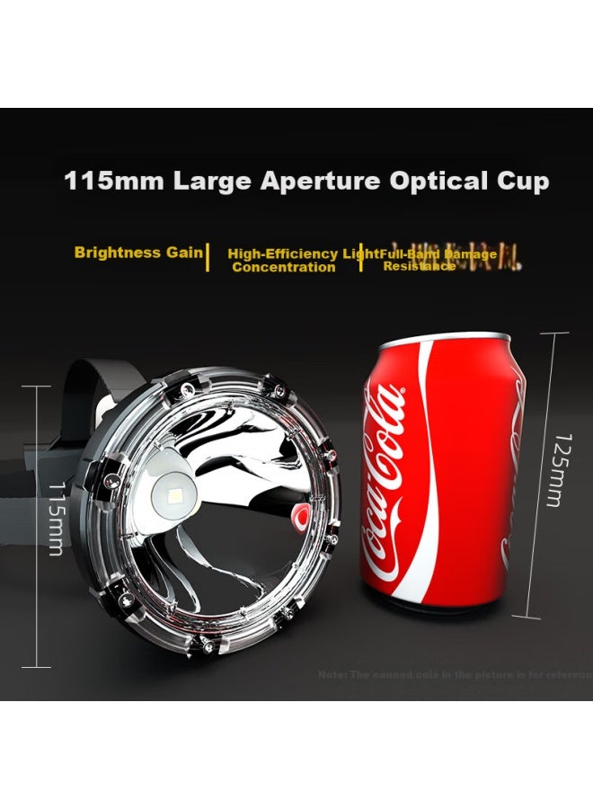 Warsun Wolson Hunter King Headlamp Ultra-long Battery Life Led Night Fishing Bright Rechargeable Waterproof Head-mounted Flashlight Mining Lamp - Image 2