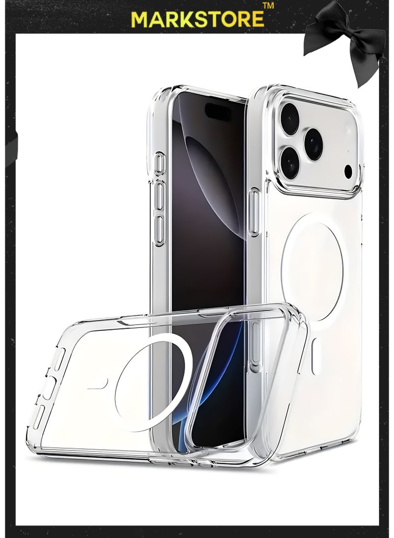 مارك ستور جراب iPhone 17 Pro Max مع MagSafe - غطاء شفاف مقاوم للصدمات | TPU مقاوم للصفرة + PC صلب | شحن لاسلكي - Image 1