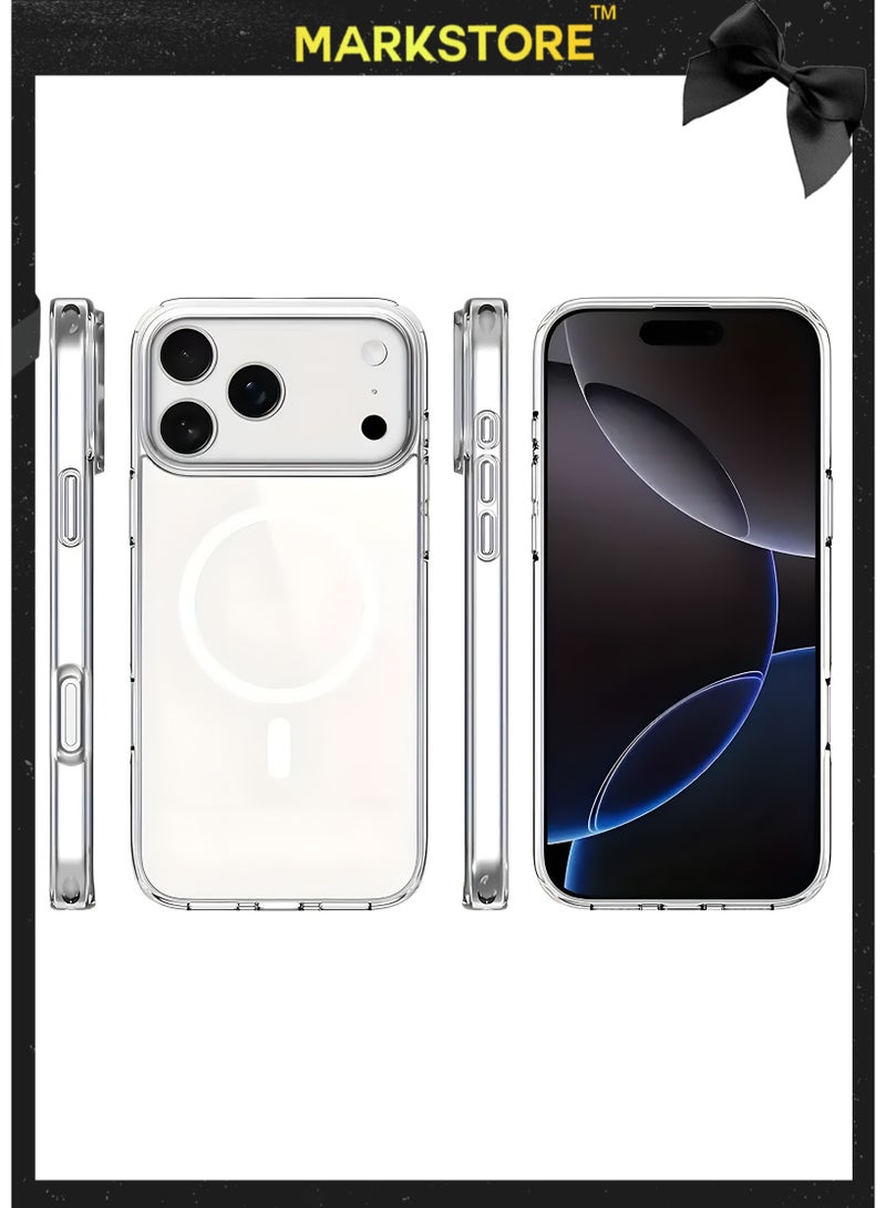 مارك ستور جراب iPhone 17 Pro Max مع MagSafe - غطاء شفاف مقاوم للصدمات | TPU مقاوم للصفرة + PC صلب | شحن لاسلكي - Image 2