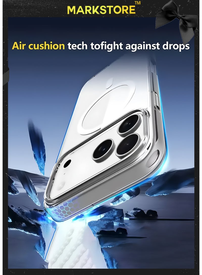 مارك ستور جراب iPhone 17 Pro Max مع MagSafe - غطاء شفاف مقاوم للصدمات | TPU مقاوم للصفرة + PC صلب | شحن لاسلكي - Image 4