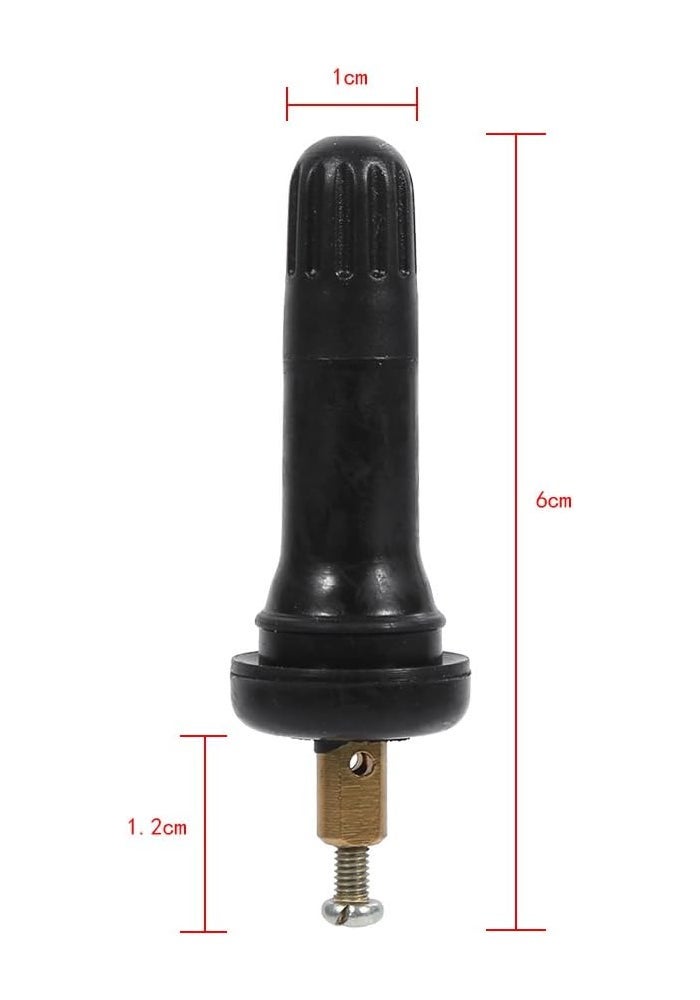 VGEBY 4 Pcs TPMS Tire Pressure Monitoring System Sensor Explosion-proof Snap In Tire Valve Stems - Image 4