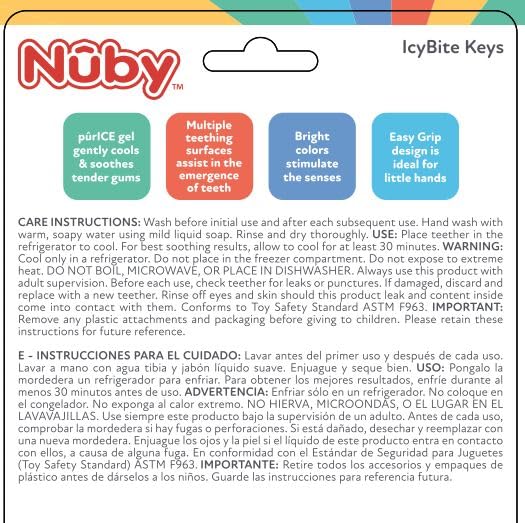 Nuby Icybite Hard Or Soft Teeting Keys (Multicolor) - Image 4