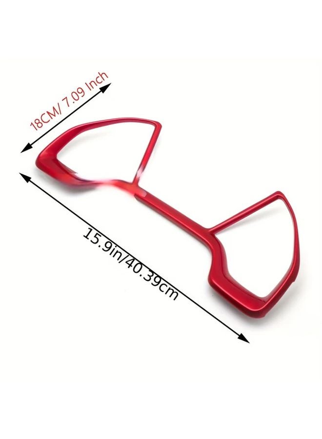 Red ABS Dashboard Frame Panel Cover Trim For Honda Civic 2016 2021 10th Gen - Image 2