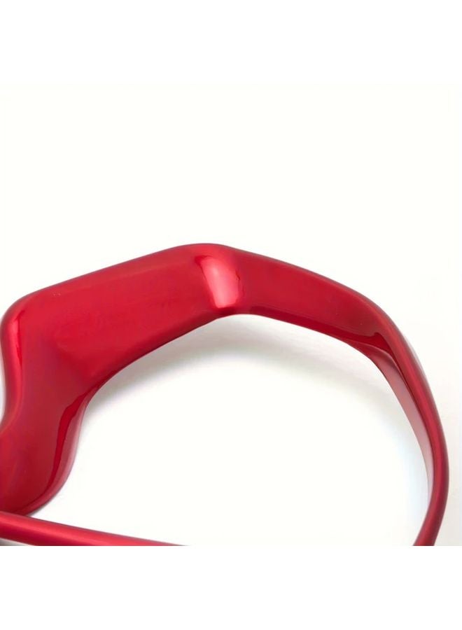 Red ABS Dashboard Frame Panel Cover Trim For Honda Civic 2016 2021 10th Gen - Image 5
