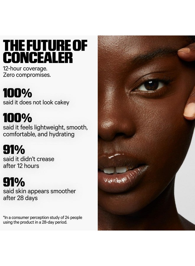 Milk Makeup Future Fluid All Over Cream Concealer, 8C (Light with Cool Undertones) - 0.28 fl oz - Medium-to-Full Coverage - Up to 12-Hour Wear - Crease-Proof Finish - Vegan, Cruelty Free