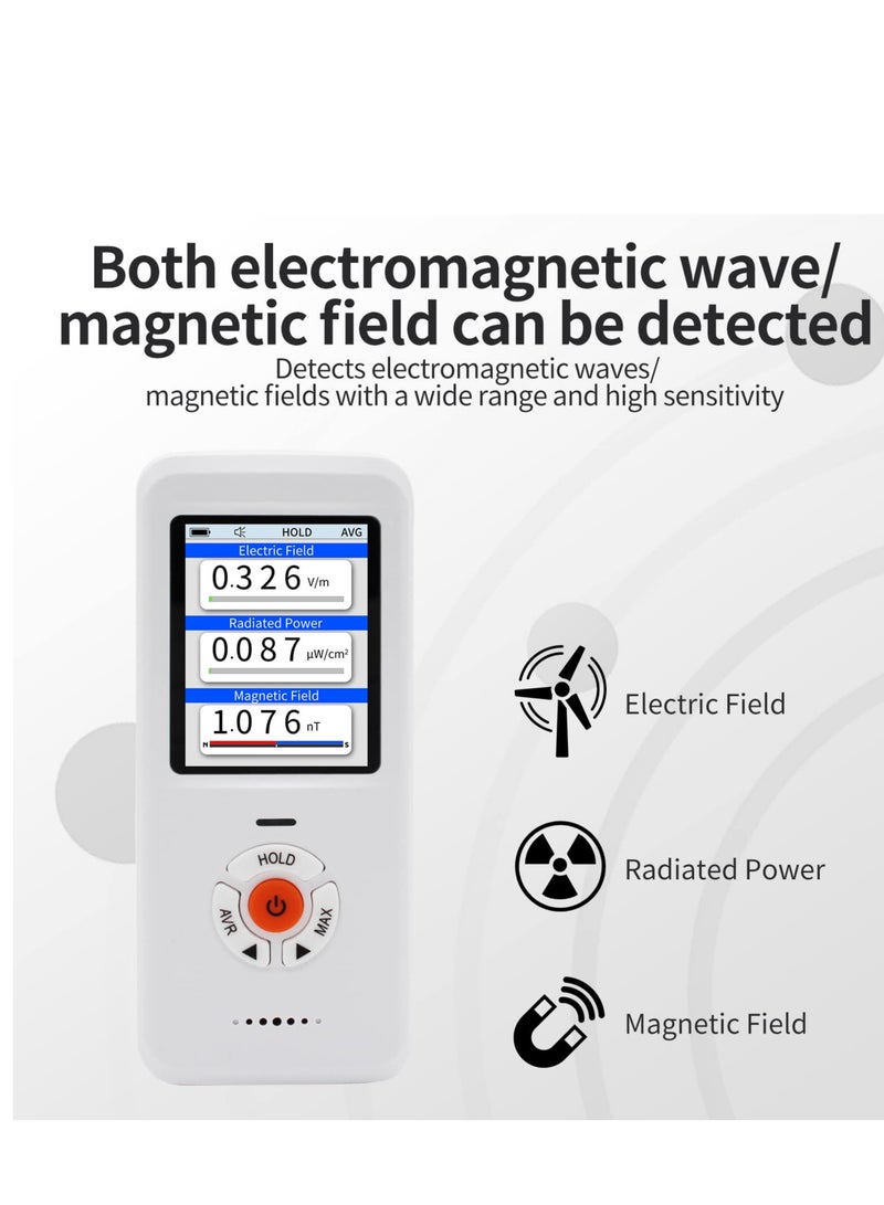 3-in-1 Portable EMF Meter: Handheld Radiation Detector for EF/RF/MF, Digital/Graph Display, Ideal for Home, Office, Outdoor Use, and EMF Inspections.  - Image 3