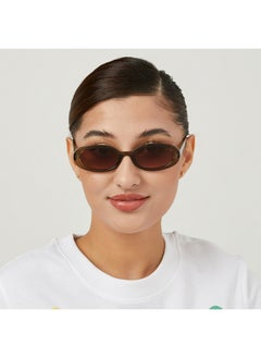 Blackout DREW Women Olive Sunglasses - Frame Material: Thermoplastic Rubber (TR90)- Frame Color: Olive-Lens Color: Brown - Full Rim  - Image 4