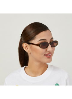 Blackout DREW Women Olive Sunglasses - Frame Material: Thermoplastic Rubber (TR90)- Frame Color: Olive-Lens Color: Brown - Full Rim  - Image 5