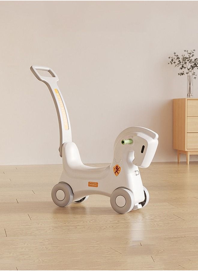JSAITOYS Multifunctional Plastic Baby Rocking Horse Chair 3 In 1 Children Walker Kids Ride On Toy  - Image 2