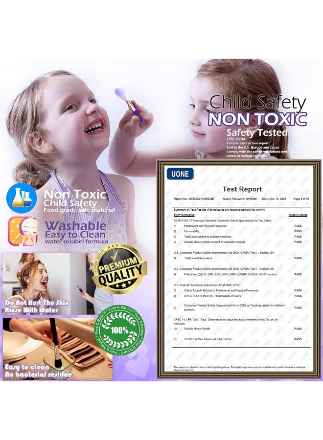ROKKES Kids Makeup Kit for Girl Toys - Toys for Girls Makeup Girls Princess Gift Non Toxic Toddlers Cosmetic Kits,Child Play Makeup Toys for Girls, Age 4-10Year Old Children Gift - Image 4