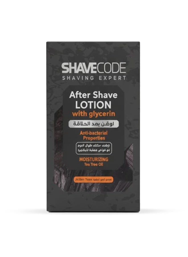 شيف كود لوشن ما بعد الحلاقة مع الجلسرين وزيت شجرة الشاي، تركيبة مضادة للبكتيريا ومرطبة بعمق لجميع أنواع البشرة - Image 3