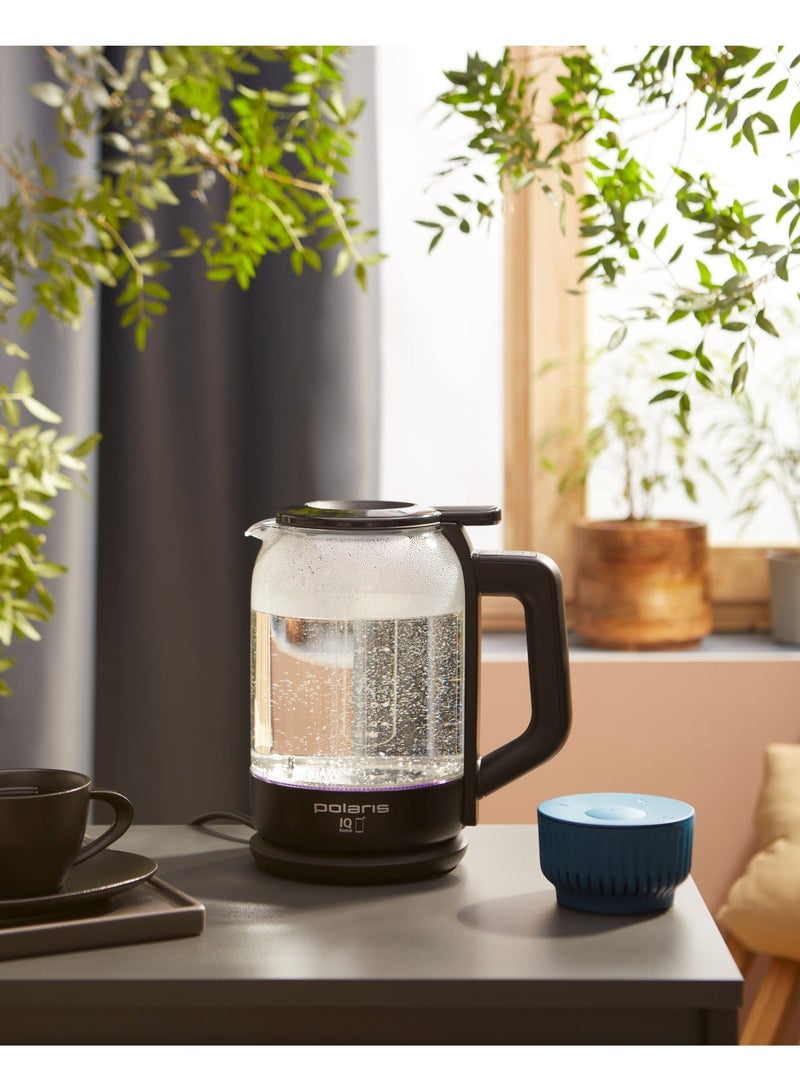 Polaris PWK-1712CGld Smart Wi-Fi Glass Kettle 1.5L, 30–100°C Temperature Control, App Control, Preset Buttons, WaterwayPro Lidless Filling, STRIX Safety, LED Lighting - Image 5