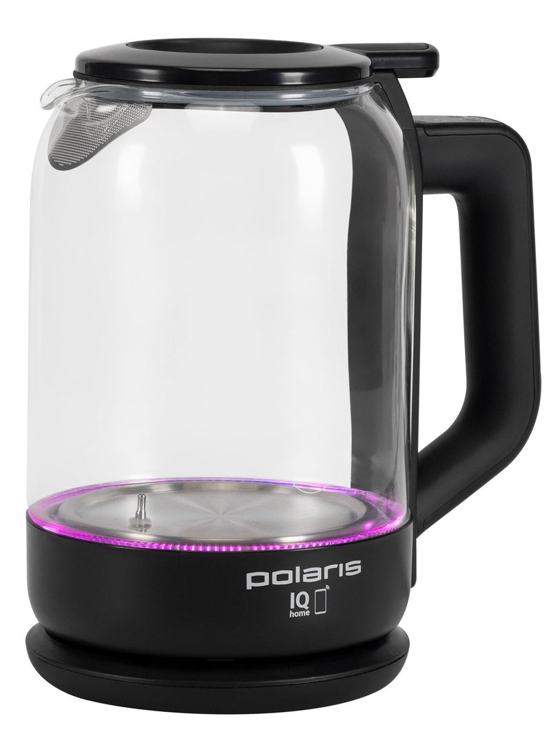 Polaris PWK-1712CGld Smart Wi-Fi Glass Kettle 1.5L, 30–100°C Temperature Control, App Control, Preset Buttons, WaterwayPro Lidless Filling, STRIX Safety, LED Lighting - Image 1