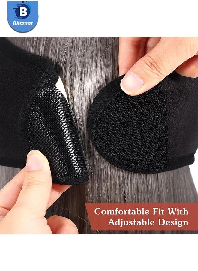 Bliszaar Cotton Sleep Mask [Official Certified]with Soundproof Ear Covers and Earplugs Set - Comfortable Adjustable Sleeping Eye Mask for Uninterrupted Rest, Ear Protection for Noise Reduction, Essential Travel Accessory Black  - Image 3