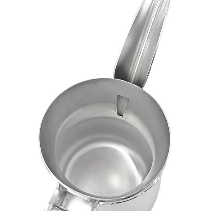 ريحني إبريق قهوة عربي تقليدي كبير بسعة 1 لتر من الفولاذ المقاوم للصدأ، صنبور طويل بتصميم غلاية مطروقة - Image 4