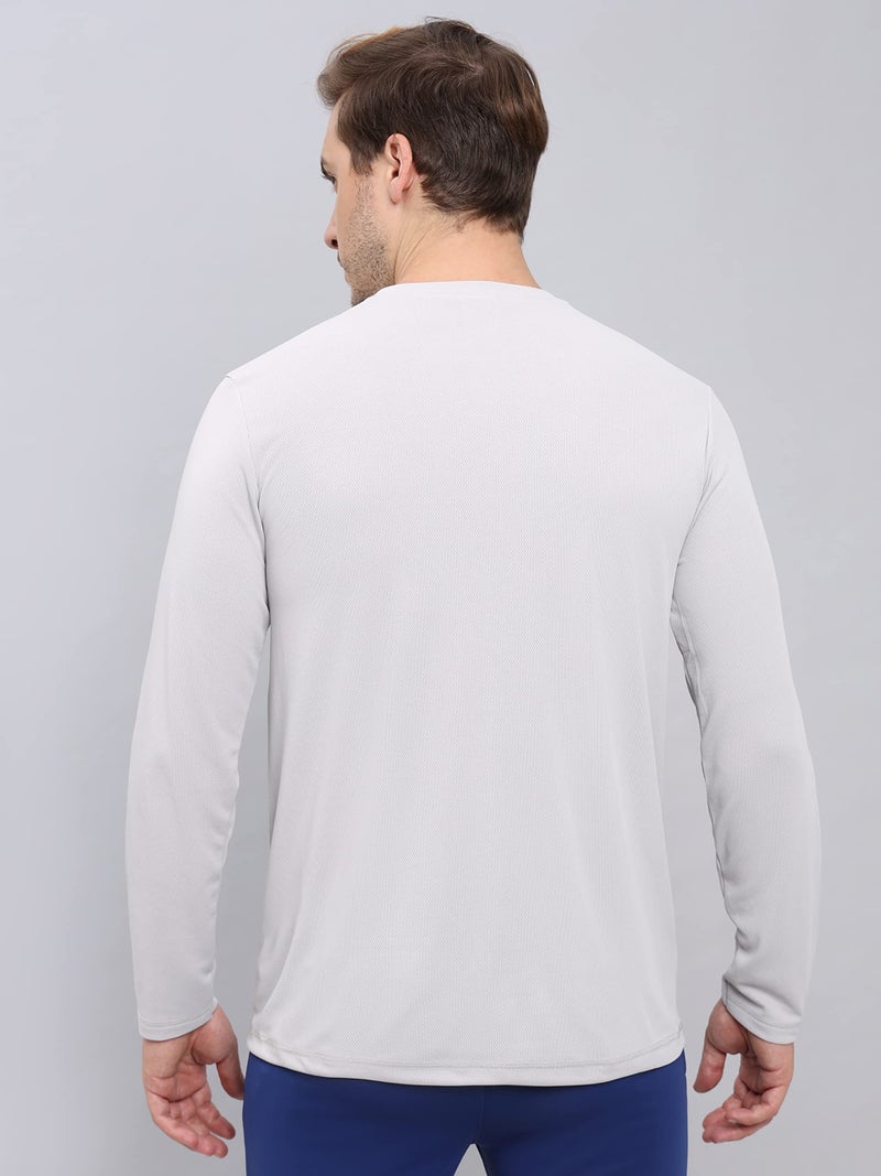 TECHNOSPORT OR17 Mens Crew Neck Full Sleeve Lunar Grey XL - Image 2