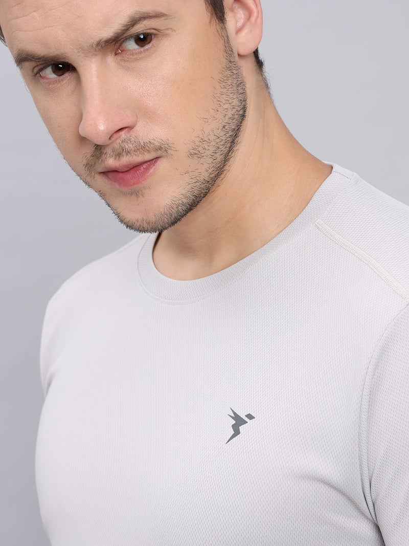 TECHNOSPORT OR17 Mens Crew Neck Full Sleeve Lunar Grey XL - Image 3