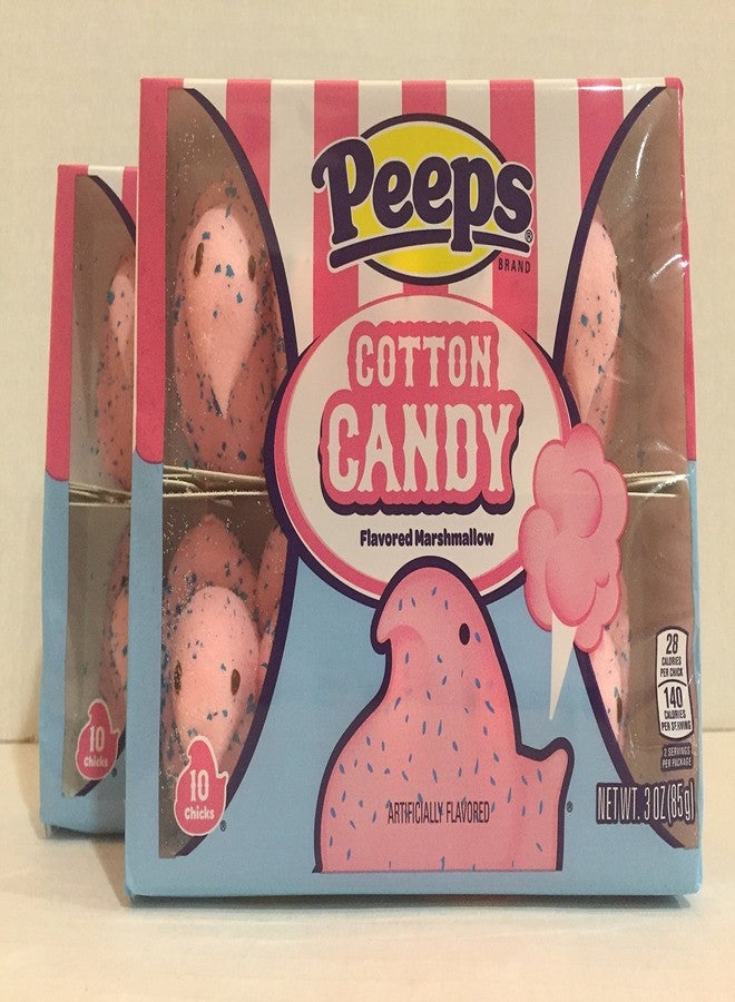 Peeps Limited Edition Cotton Candy Pack of 2, 20 chicks total - Image 1