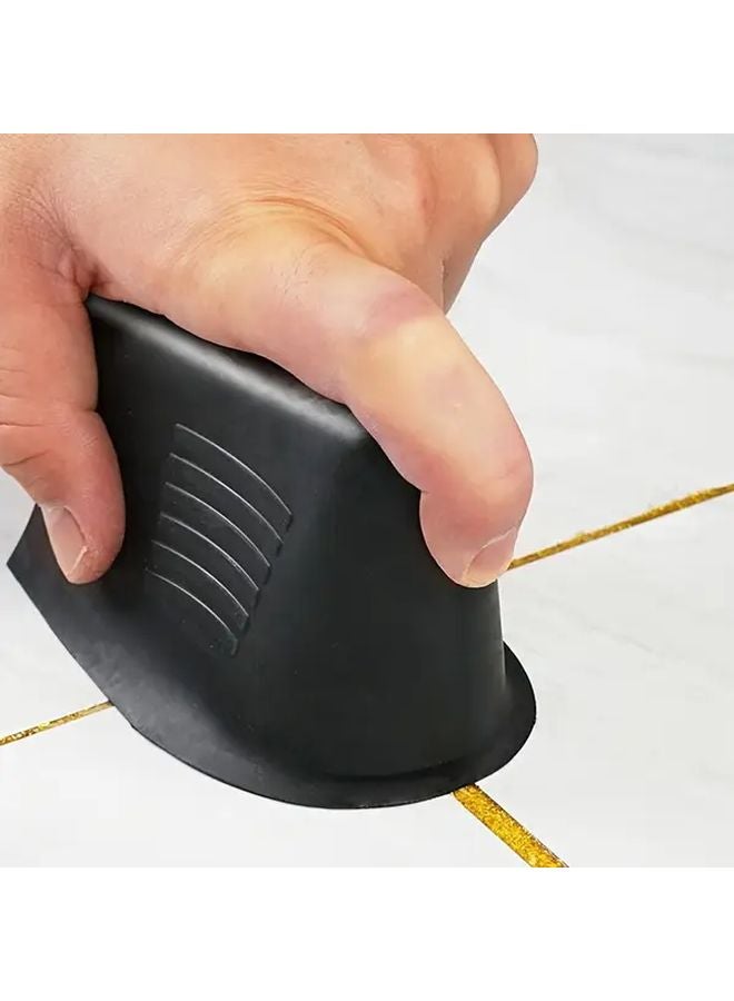 Black Caulking Finisher Tool Ergonomic Handle Smooth Tile Grout Application - Image 2