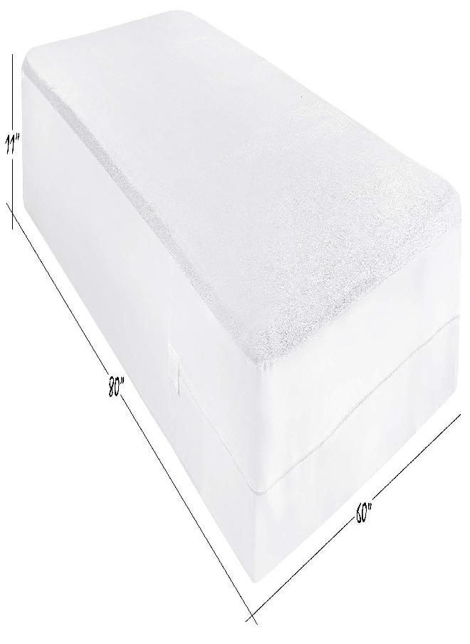 Masirs Zippered Mattress Encasement - Waterproof, Breathable, Noiseless, Machine Washable, Soft Terry Top for Comfortable Night Sleep. (Twin)  - Image 2