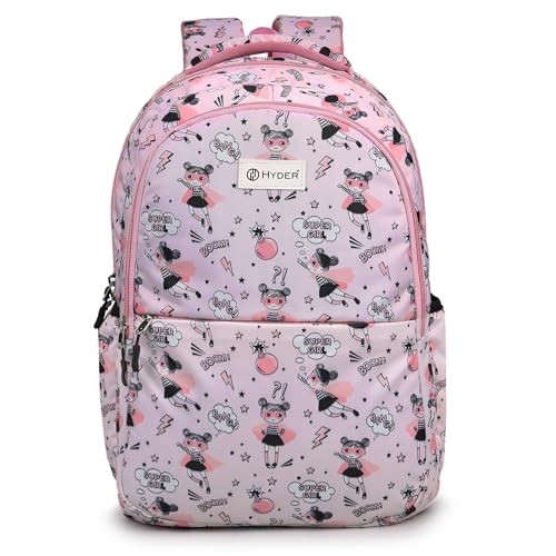 HYDER 35L Zippy Latest And Trendy Stylish Waterproof College/Casual/School Bag/Backpack For Kids, Boys, Girls, Men And Women | Best Bags For Everyday Use (Pink) - Image 1
