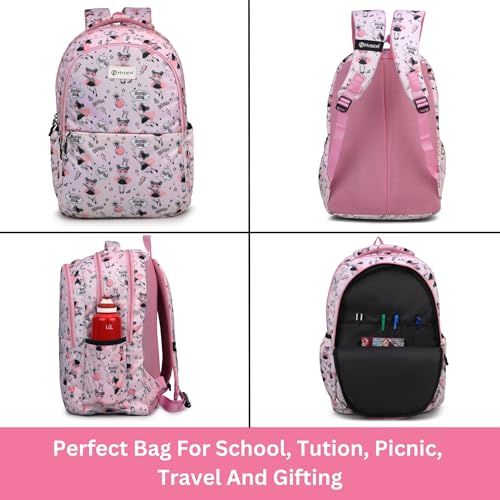 HYDER 35L Zippy Latest And Trendy Stylish Waterproof College/Casual/School Bag/Backpack For Kids, Boys, Girls, Men And Women | Best Bags For Everyday Use (Pink) - Image 2