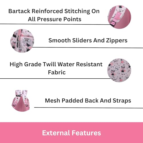 HYDER 35L Zippy Latest And Trendy Stylish Waterproof College/Casual/School Bag/Backpack For Kids, Boys, Girls, Men And Women | Best Bags For Everyday Use (Pink) - Image 4