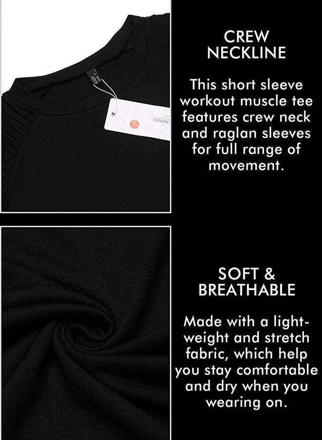 NIBEMINENT Men'S Casual Round Neck T-Shirt Basic Solid Color Short Sleeve Shirt Mosaic Gym Exercise  - Image 5