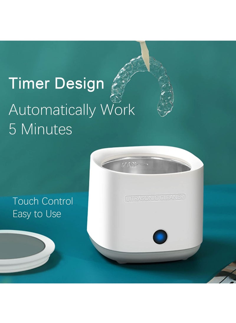 KASTWAVE Ultrasonic Cleaner, Ultrasonic Cleaner for Whitening Trays, Professional Ultrasonic Cleaner Machine 180ml for Glasses, Gold and Silver Jewelry, Metal Strap, Dentures - Image 5