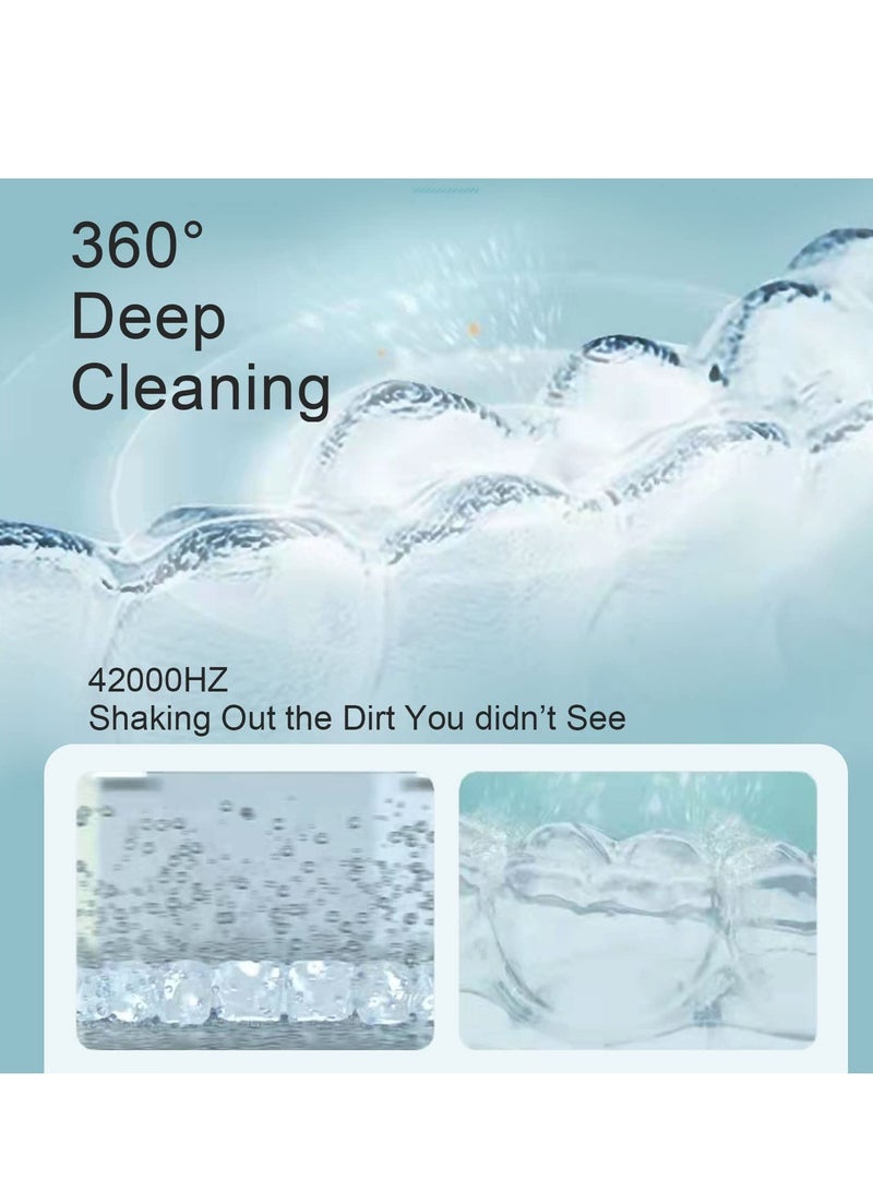 KASTWAVE Ultrasonic Cleaner, Ultrasonic Cleaner for Whitening Trays, Professional Ultrasonic Cleaner Machine 180ml for Glasses, Gold and Silver Jewelry, Metal Strap, Dentures - Image 3