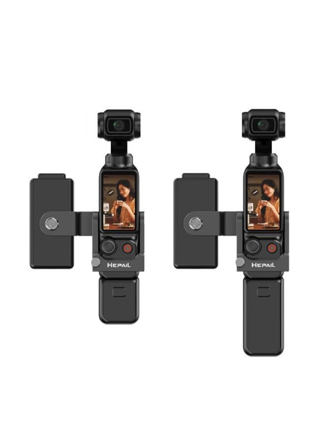 سيوسي حامل هاتف جبل لـ DJI OSMO Pocket 3 حامل الهاتف الخلوي للكاميرا محول ثلاثي القوائم مشبك الهاتف ملحقات توسيع المشبك مع برغي خيط 1/4 بوصة، يمكن توصيله بالحوامل الثلاثية، وملء الضوء، إلخ - Image 2