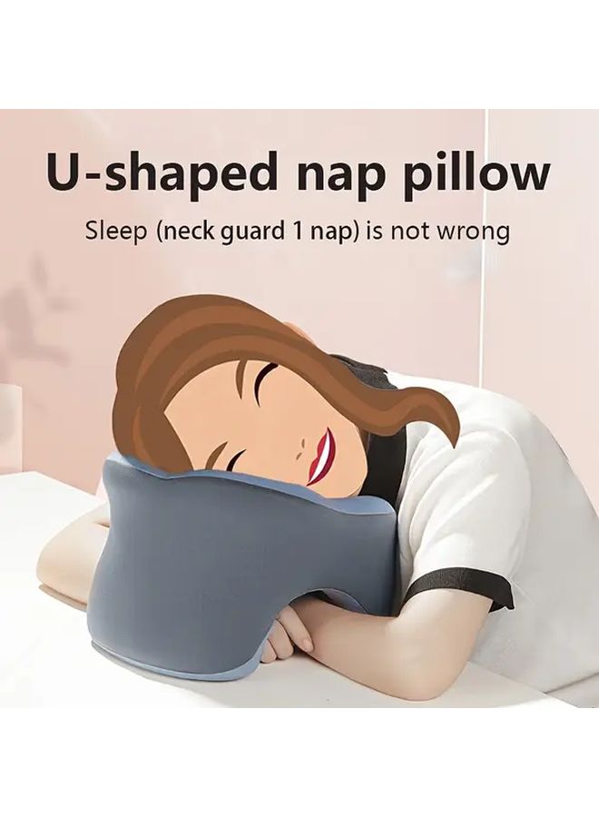 U Shaped Ergonomic Nap Pillow 01 Color Lightweight Travel Neck Support - Image 4