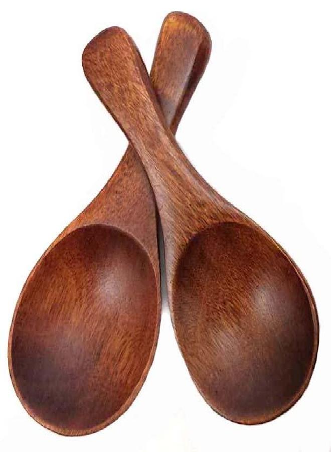 JapanBargain JapanBargain, Wooden Tea Scoop Matcha Scoop Green Tea Spoon Spices Spoon Sugar Spoon Salt Spoon (2, Brown) - Image 2