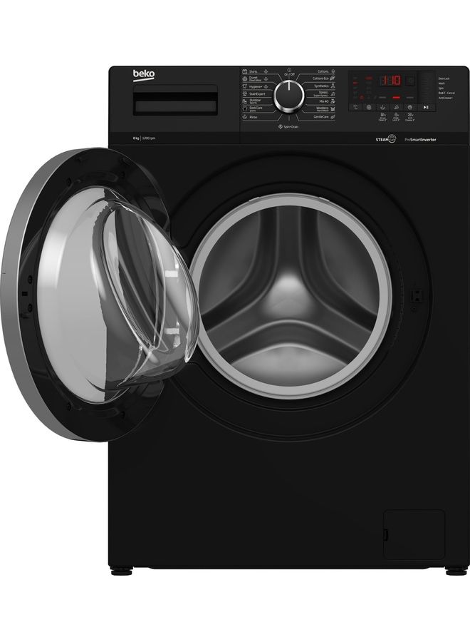 Beko Full Automatic Washing Machine Digital Screen 8 kg WTV 8612 XBCI Black - Image 3