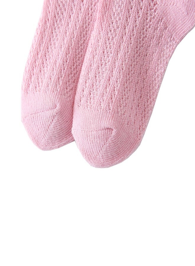Looching 5 Pairs Baby Boys Girls Mesh Thin Socks Toddler Cotton Breathable No Show Low Cut Ankle Socks for 1-12T Kids - Image 4