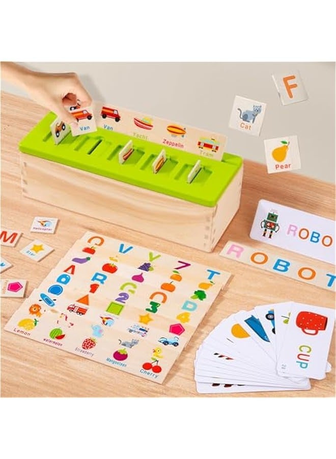 صندوق خشبي للأطفال بعمر سنة فما فوق، مناسب للأنشطة التعليمية قبل المدرسة، ألعاب خشبية للأطفال بعمر 3 سنوات. - Image 5