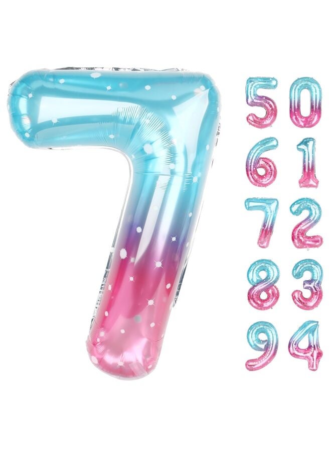 LAMAY 40 Inch  Foil Number Balloon, Large Mylar Numbers for Birthday Anniversary Retirement Party Decorations ， Helium Free - Image 1