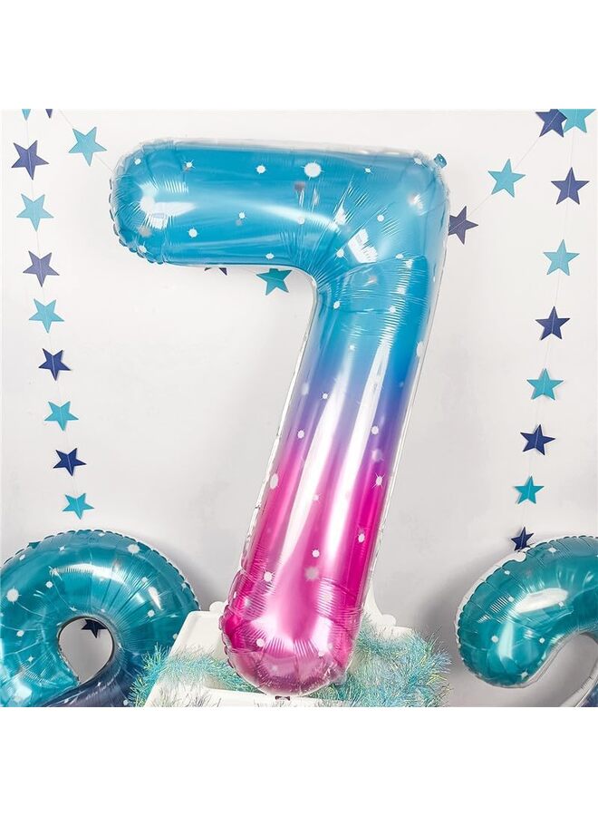 LAMAY 40 Inch  Foil Number Balloon, Large Mylar Numbers for Birthday Anniversary Retirement Party Decorations ， Helium Free - Image 4