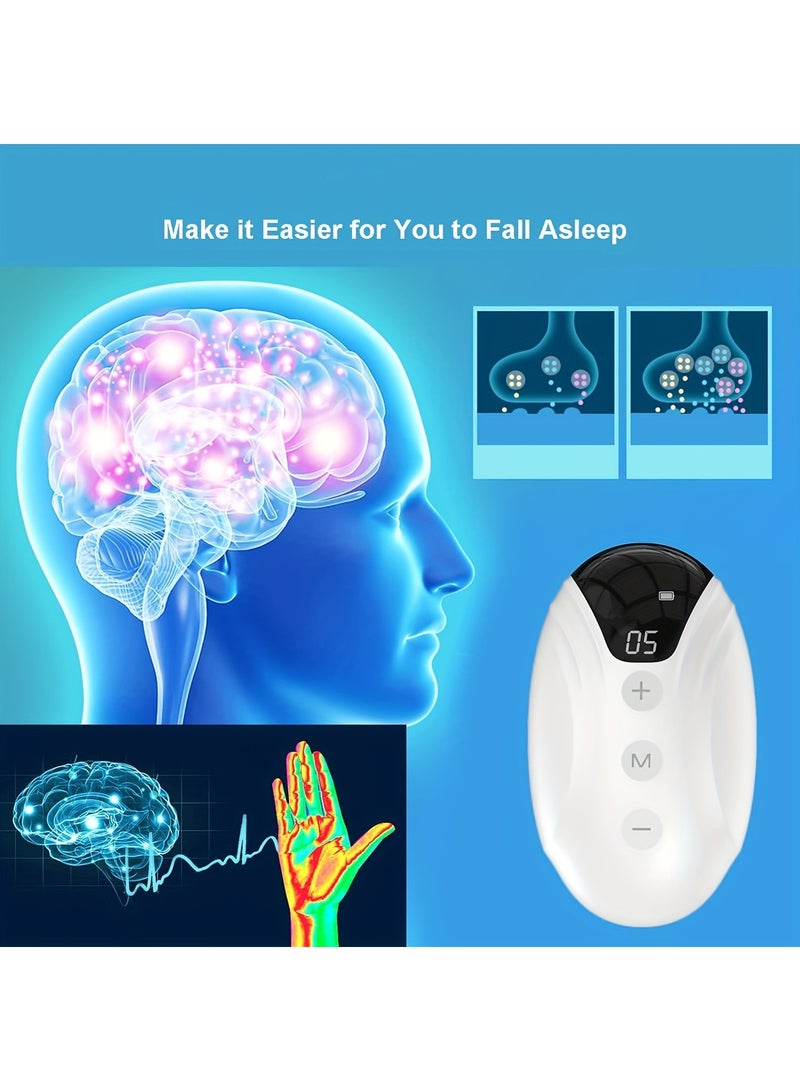 Generic Handheld Sleep Device, Anxiety And Stress Relief, Improve Deep Sleep, Relaxation, Perfect Gift For Relaxation And Stress Relief, Insomnia For Adults, Portable Sleep Device (White)  - Image 3