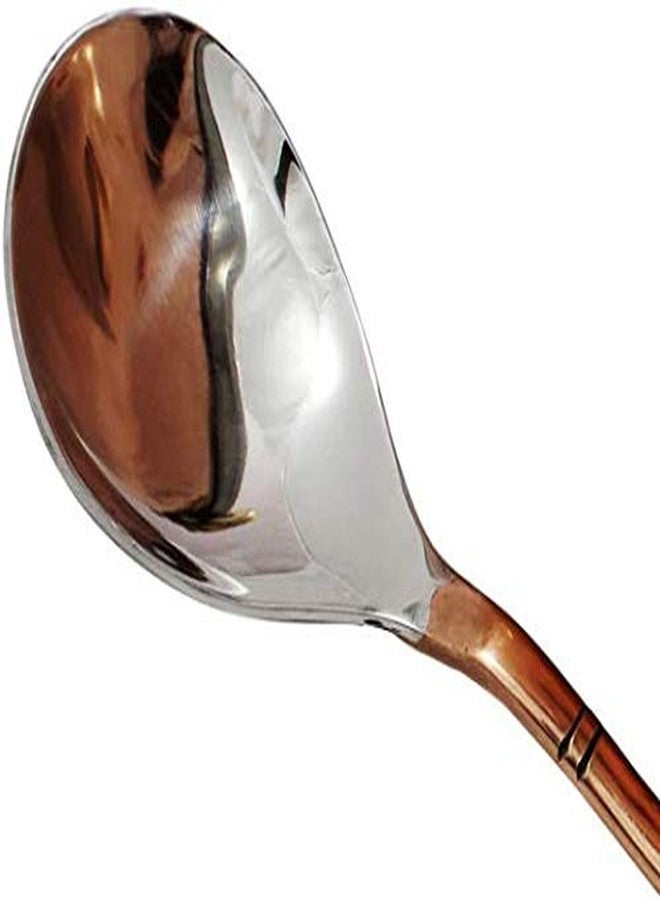 Craft N Copper Indian Serveware Service Spoon Cutlery Set for Indian Food Home Kitchen Bar,Set of 12 - Image 3