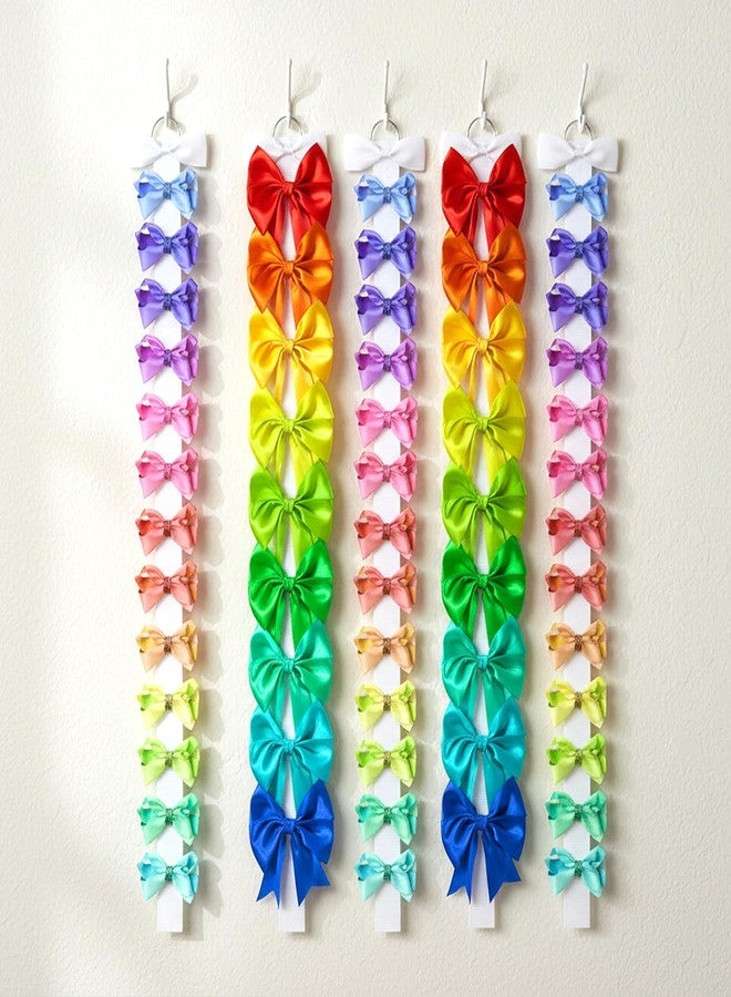 منظم فيونكات الشعر من تويرونا، 6 قطع، حامل فيونكات شعر للبنات، منظم فيونكات شعر بيضاء للتعليق على الحائط، ديكورات غرف النوم والجامعات والحضانات. - Image 4